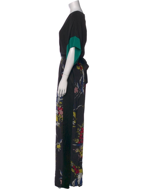 Diane von Furstenberg Silk Printed Jumpsuit