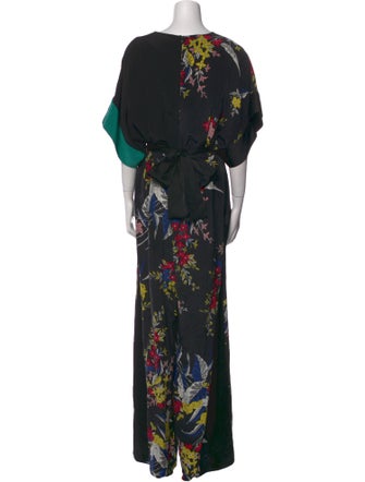 Diane von Furstenberg Silk Printed Jumpsuit