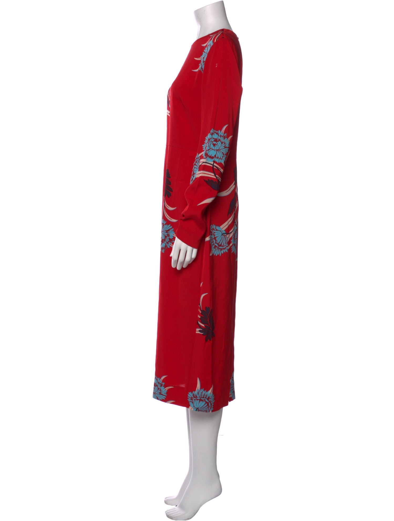 Diane von Furstenberg Floral Print Long Dress