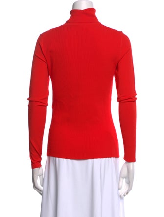 Diane von Furstenberg Turtleneck Three-Quarter Sleeve Top