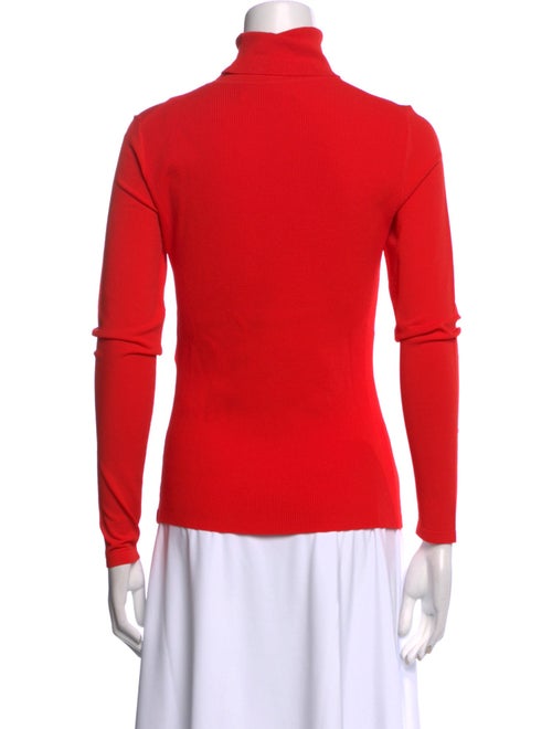 Diane von Furstenberg Turtleneck Three-Quarter Sleeve Top