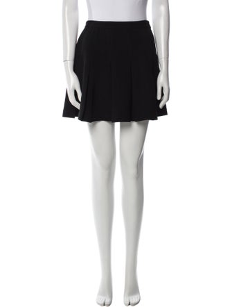 Diane von Furstenberg Pleated Accents Mini Skirt