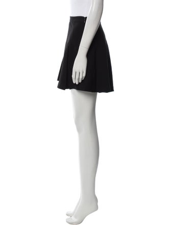Diane von Furstenberg Pleated Accents Mini Skirt