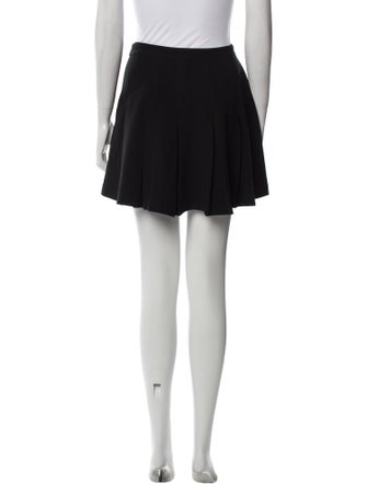 Diane von Furstenberg Pleated Accents Mini Skirt