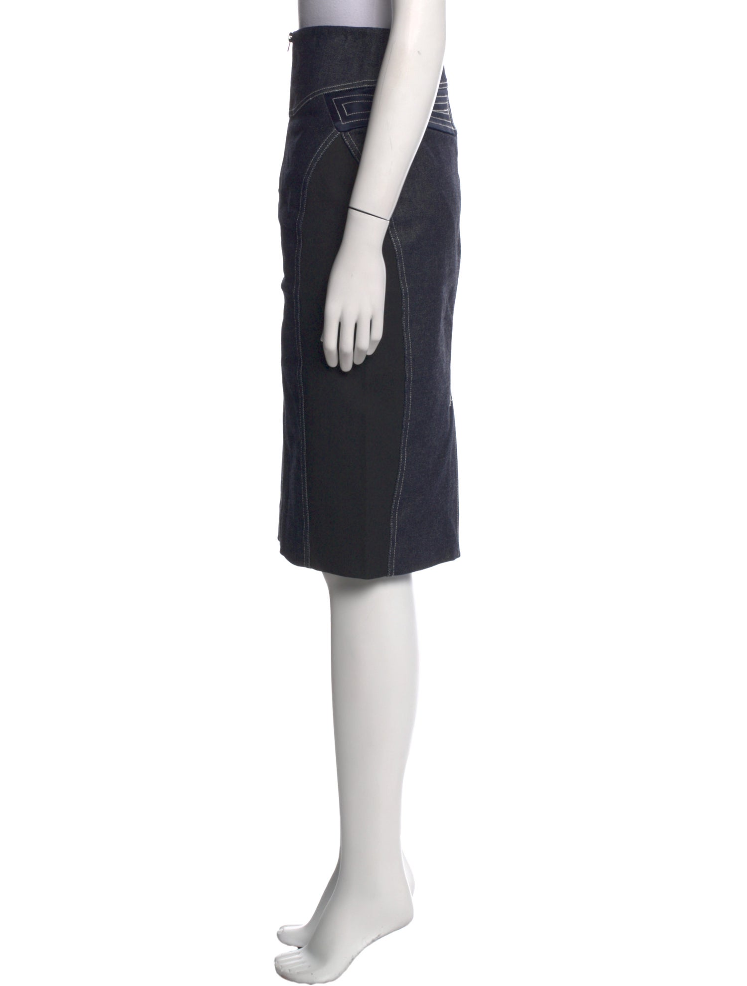 Diane von Furstenberg Cutout Accent Knee-Length Skirt