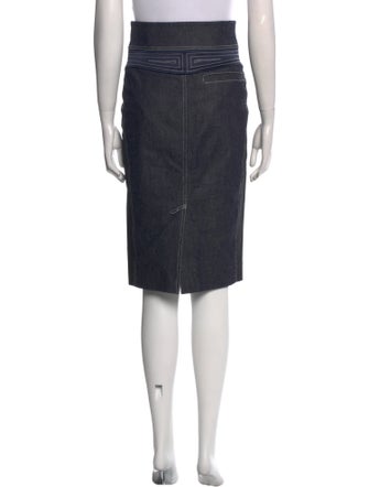 Diane von Furstenberg Cutout Accent Knee-Length Skirt