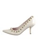 Diane von Furstenberg Leather Studded Accents Pumps