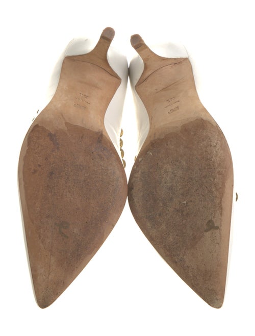 Diane von Furstenberg Leather Studded Accents Pumps