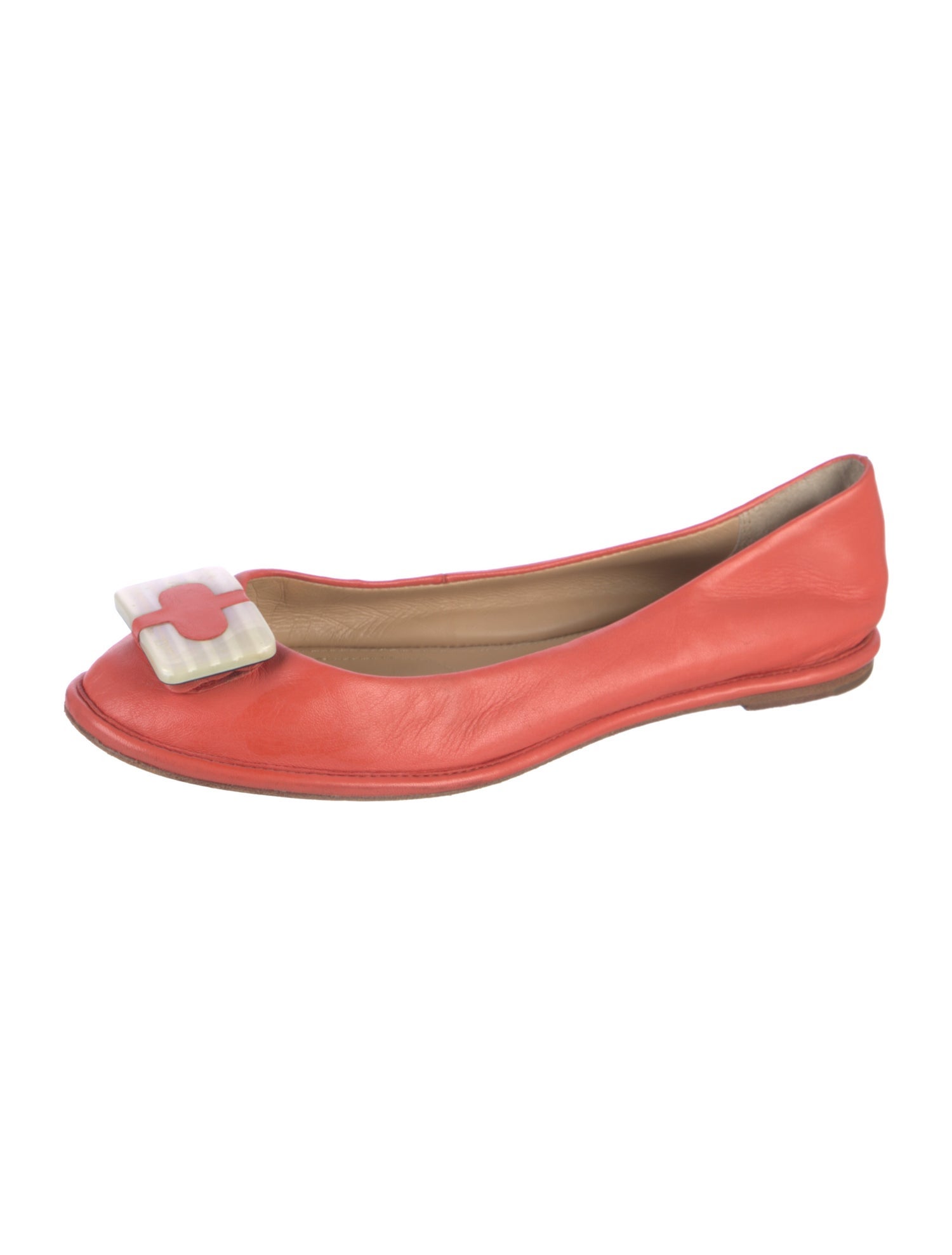 Diane von Furstenberg Leather Ballet Flats