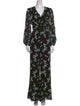 Diane von Furstenberg Printed V-Neck Jumpsuit
