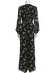 Diane von Furstenberg Printed V-Neck Jumpsuit
