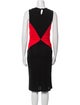 Diane von Furstenberg Colorblock Pattern Midi Length Dress