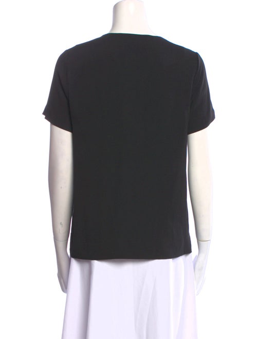 Diane von Furstenberg Silk Scoop Neck T-Shirt