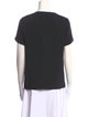 Diane von Furstenberg Silk Scoop Neck T-Shirt