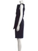 Diane von Furstenberg Bateau Neckline Mini Dress