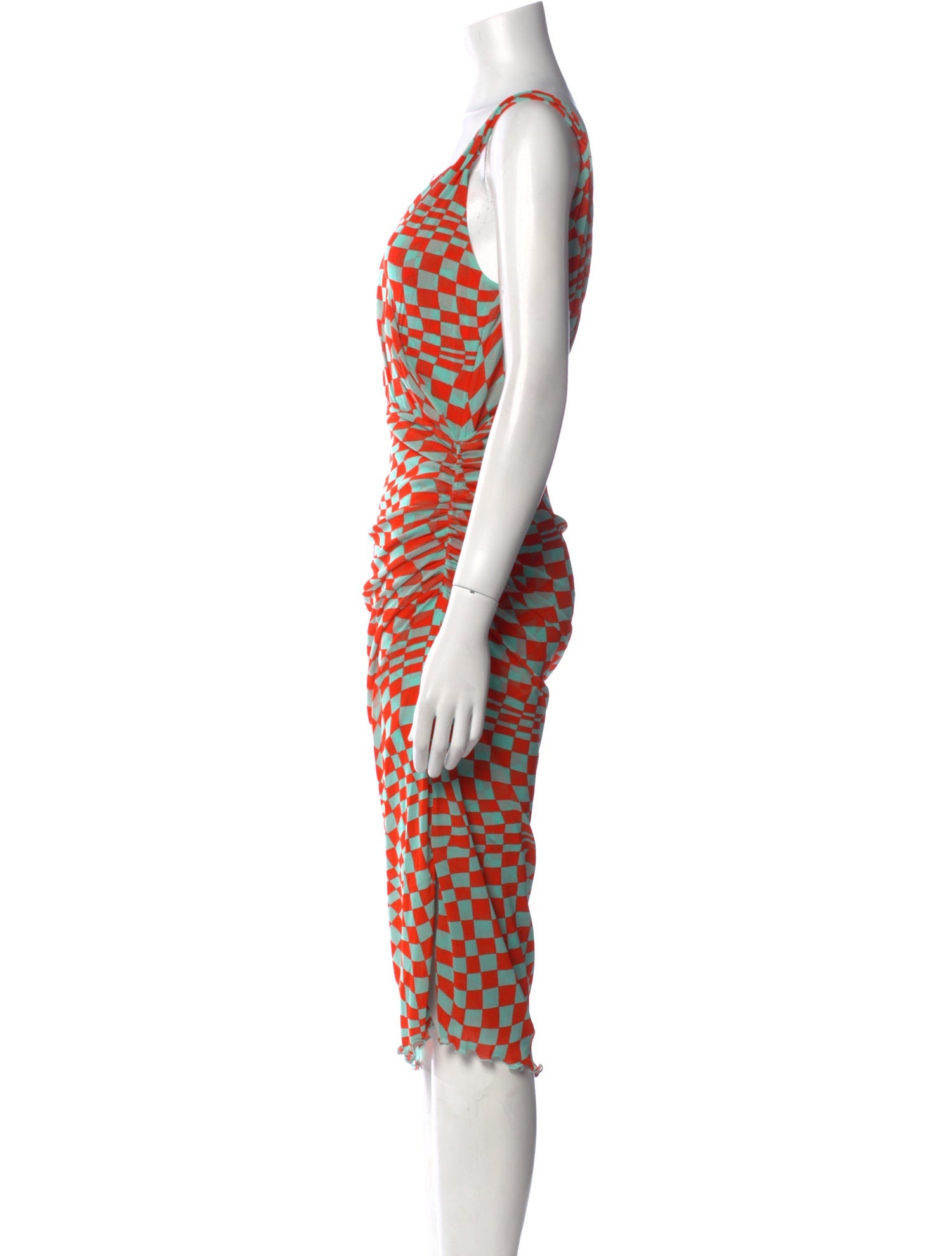 Diane von Furstenberg Printed Midi Length Dress