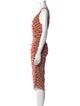 Diane von Furstenberg Printed Midi Length Dress