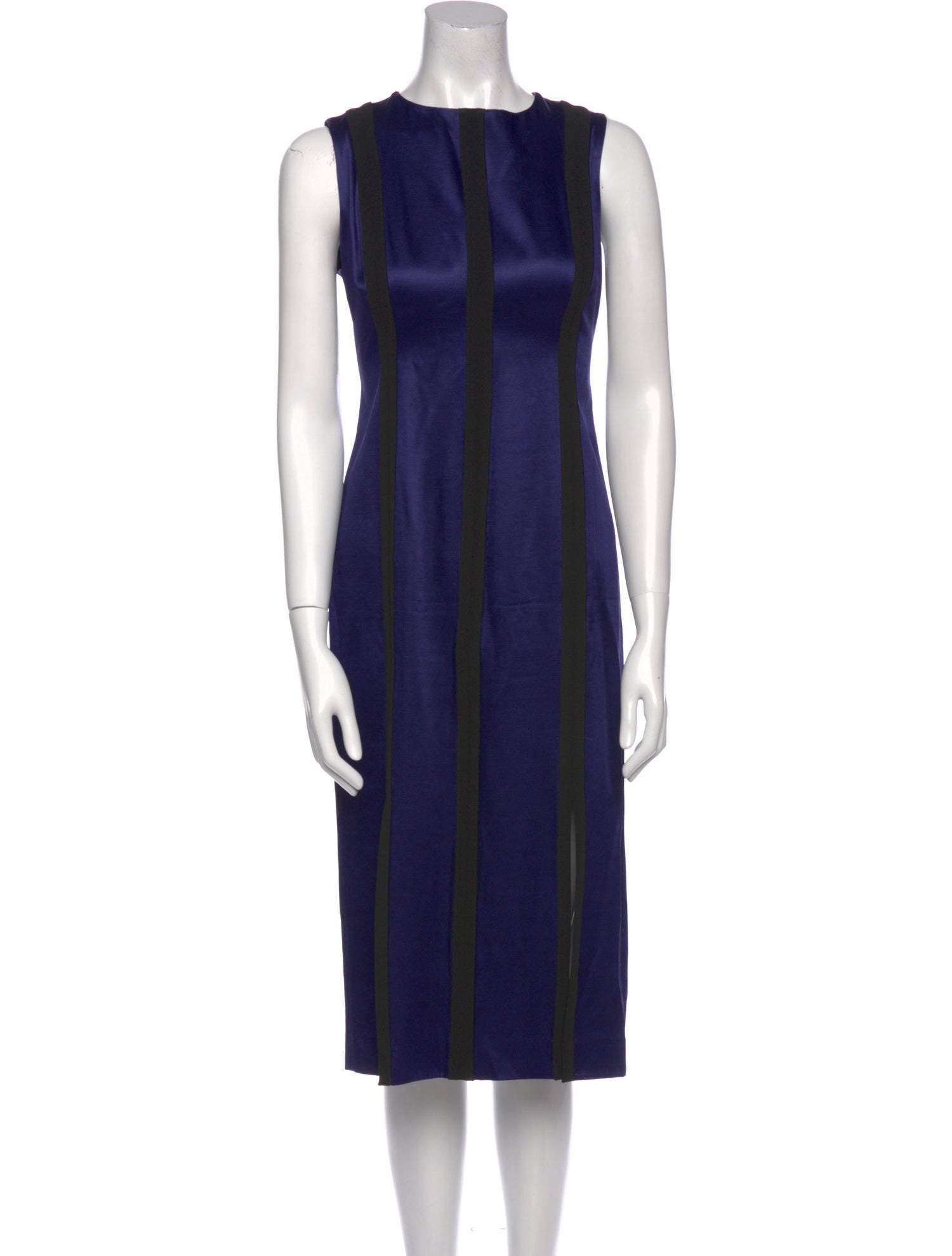 Diane von Furstenberg Striped Midi Length Dress