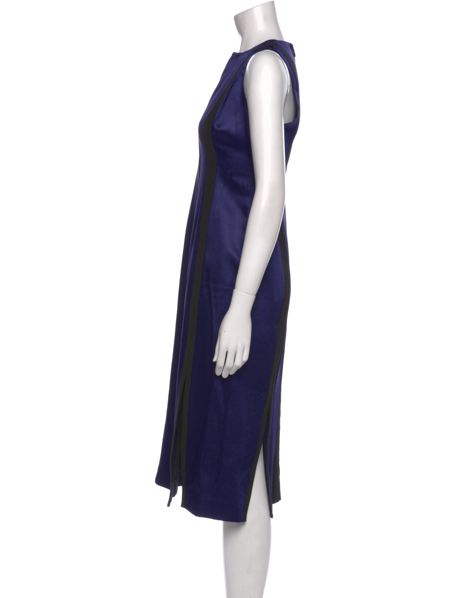 Diane von Furstenberg Striped Midi Length Dress