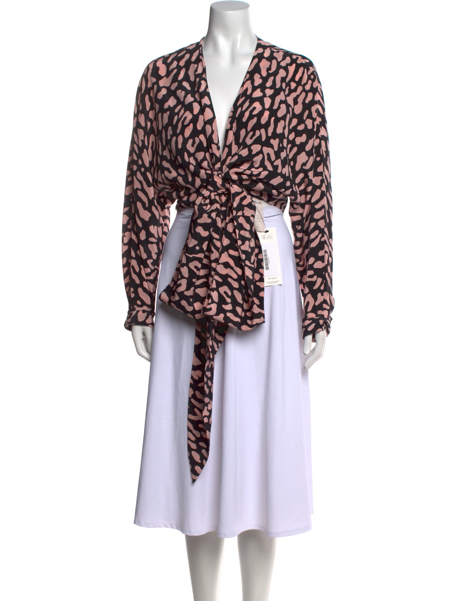 Diane von Furstenberg Silk Animal Print Blouse