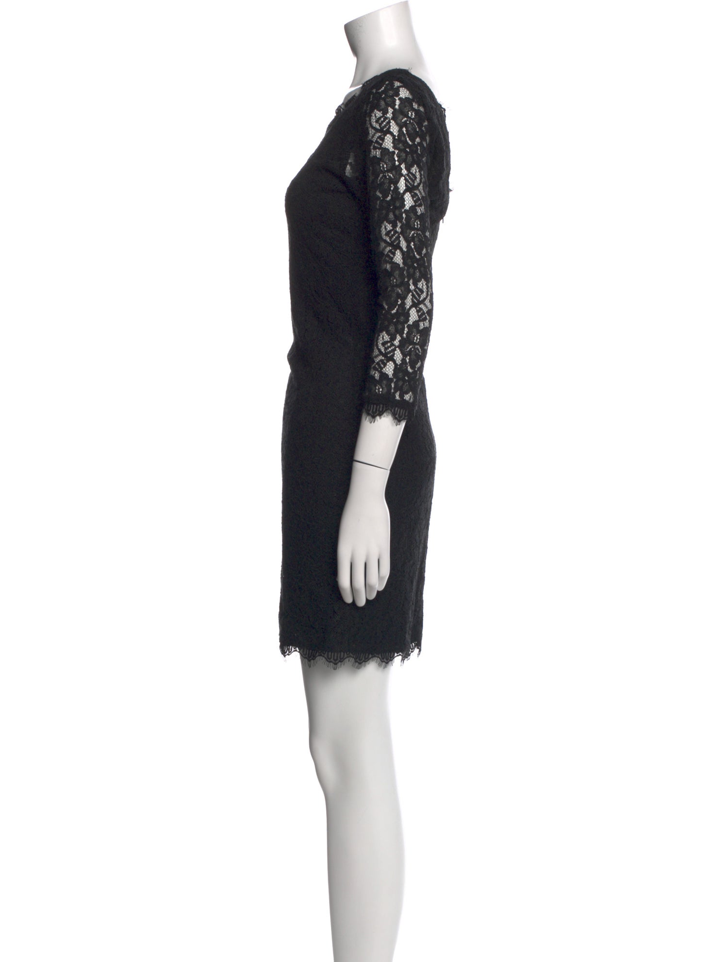 Diane von Furstenberg Lace Pattern Mini Dress