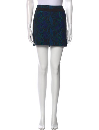 Diane von Furstenberg Animal Print Mini Skirt