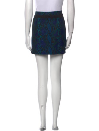 Diane von Furstenberg Animal Print Mini Skirt
