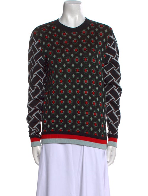 Diane von Furstenberg Merino Wool Printed Sweater