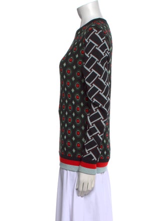 Diane von Furstenberg Merino Wool Printed Sweater