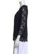 Diane von Furstenberg Lace Pattern Scoop Neck Top