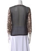 Diane von Furstenberg Nylon Scoop Neck Blouse