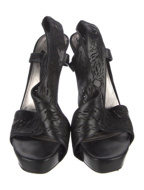 Diane von Furstenberg Leather Slingback Sandals