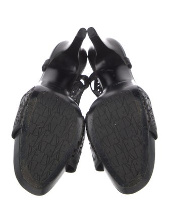 Diane von Furstenberg Leather Slingback Sandals