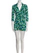 Diane von Furstenberg Silk Printed Romper