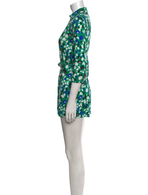 Diane von Furstenberg Silk Printed Romper