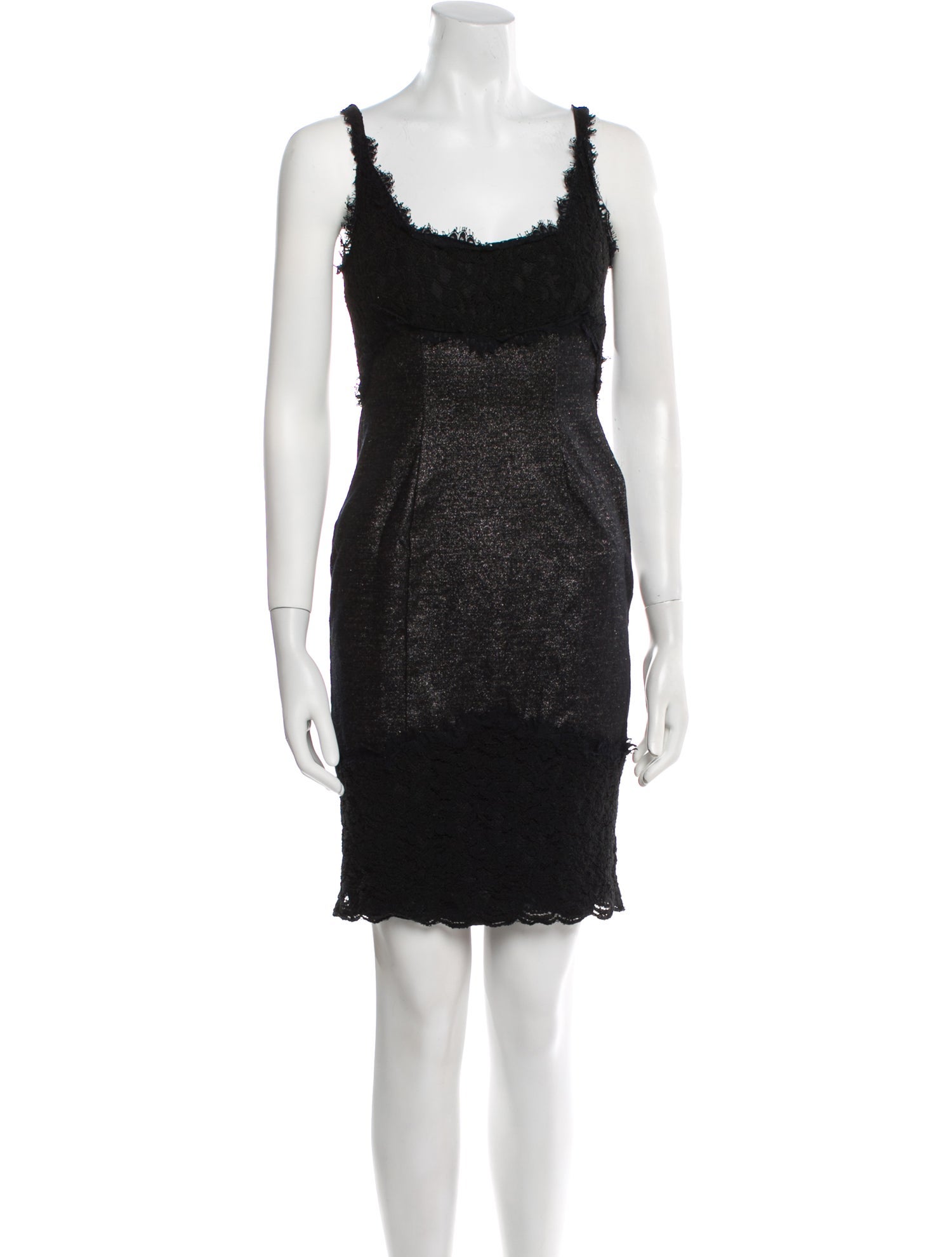 Diane von Furstenberg Scoop Neck Mini Dress