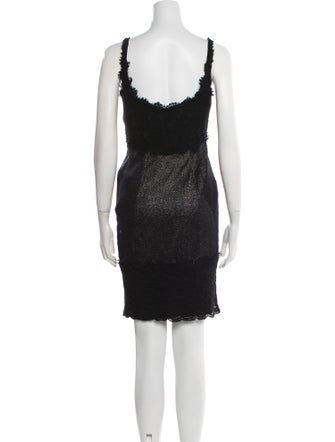 Diane von Furstenberg Scoop Neck Mini Dress