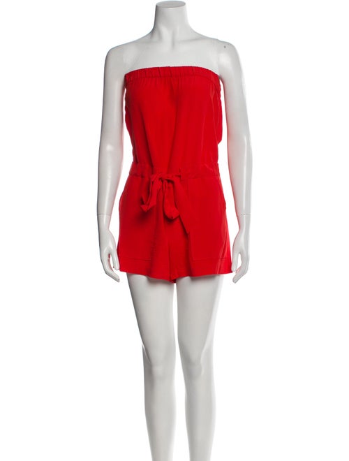 Diane von Furstenberg Silk Strapless Romper