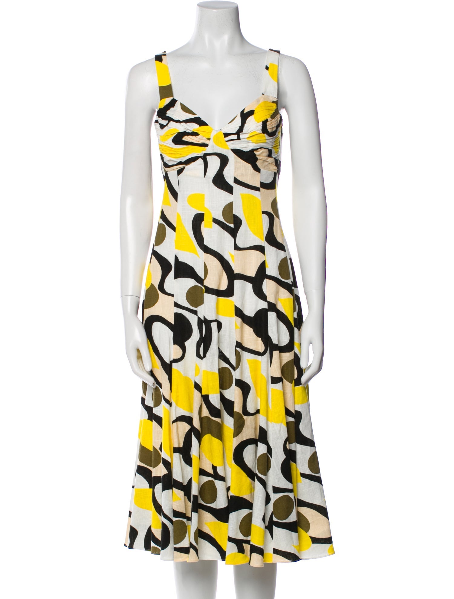 Diane von Furstenberg Printed Midi Length Dress