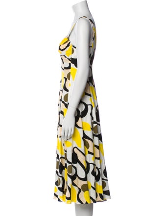 Diane von Furstenberg Printed Midi Length Dress