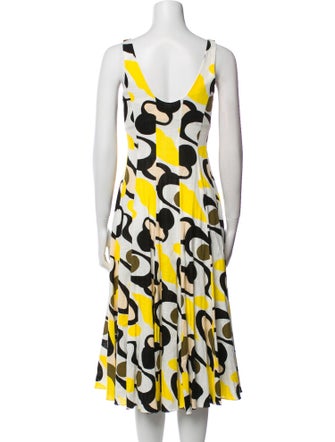 Diane von Furstenberg Printed Midi Length Dress
