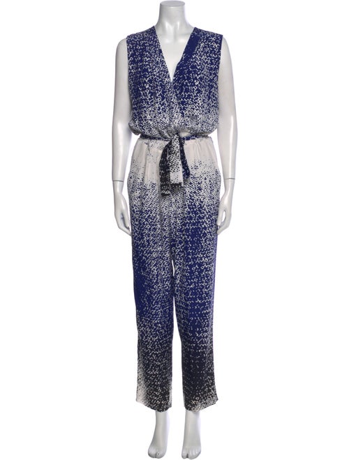 Diane von Furstenberg Silk Printed Jumpsuit