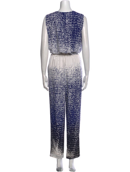 Diane von Furstenberg Silk Printed Jumpsuit