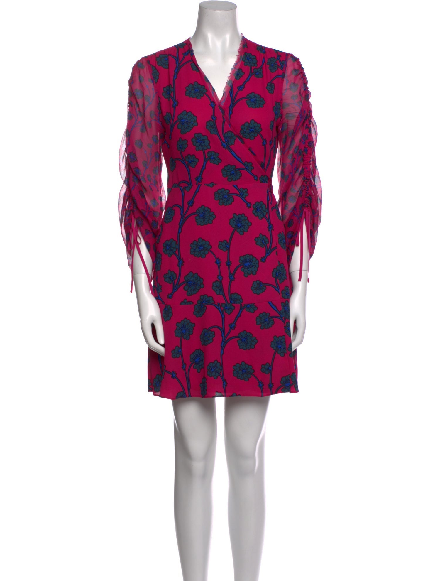 Diane von Furstenberg Floral Print Mini Dress