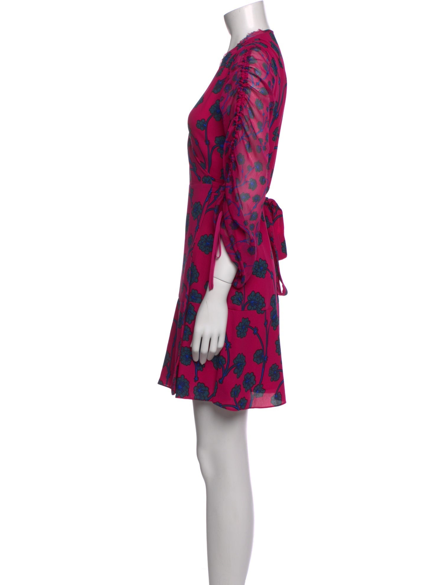 Diane von Furstenberg Floral Print Mini Dress