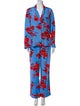 Diane von Furstenberg Floral Print Pant Set