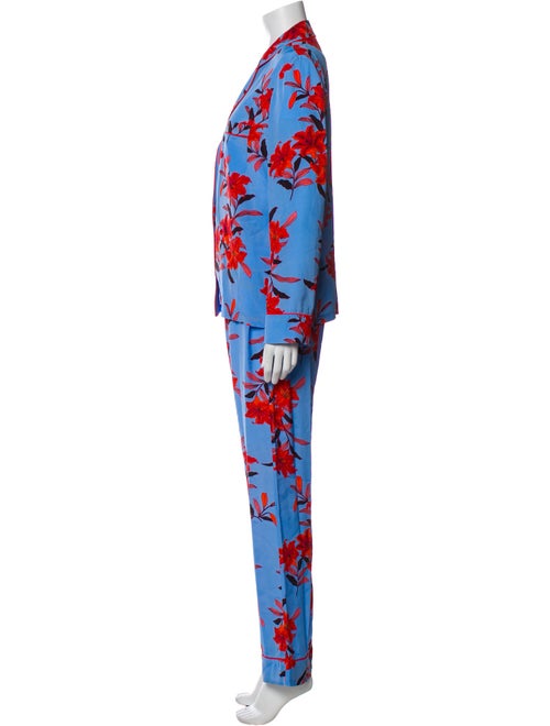 Diane von Furstenberg Floral Print Pant Set