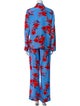 Diane von Furstenberg Floral Print Pant Set