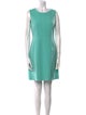Diane von Furstenberg Bateau Neckline Mini Dress