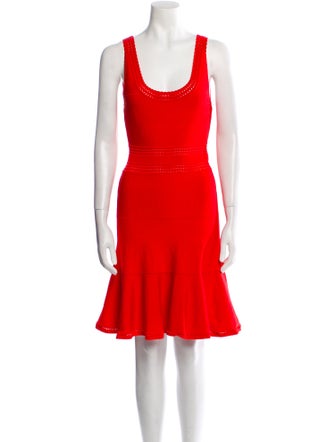Diane von Furstenberg Scoop Neck Mini Dress